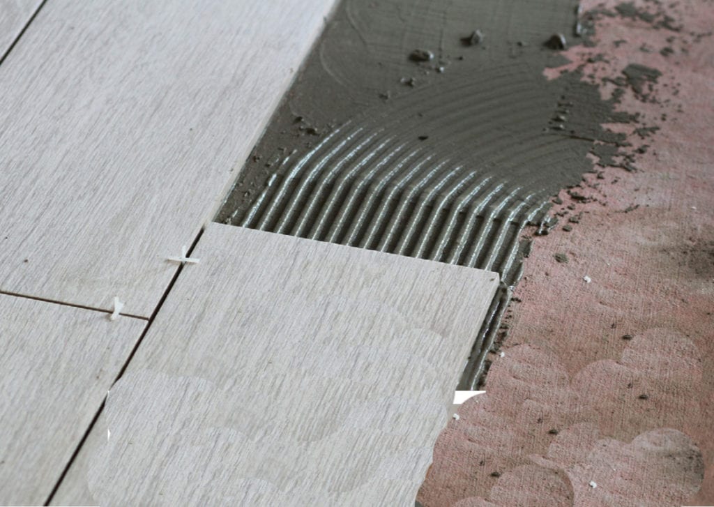 setting materials ceramic tiles