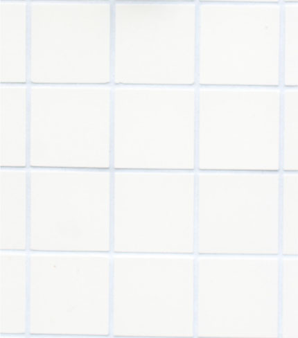 clean square white tiles